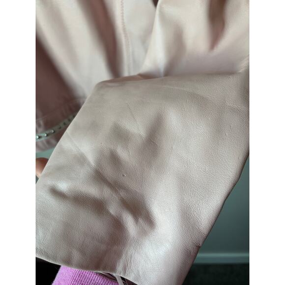 VTG Signature Gordon & James Pink Fringe Studded Rhinestone Wstrn Leather Jacket - Picture 9 of 16